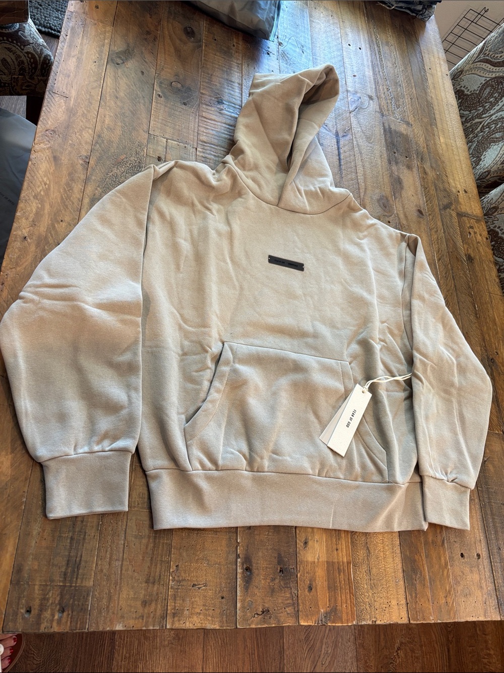 Fear of God Men's Hoodie in Light Tan
